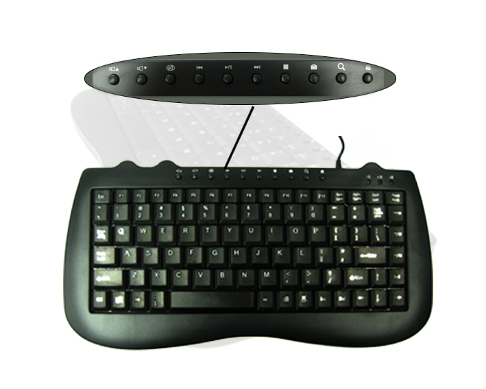 Mini Multimedia USB Keyboard 